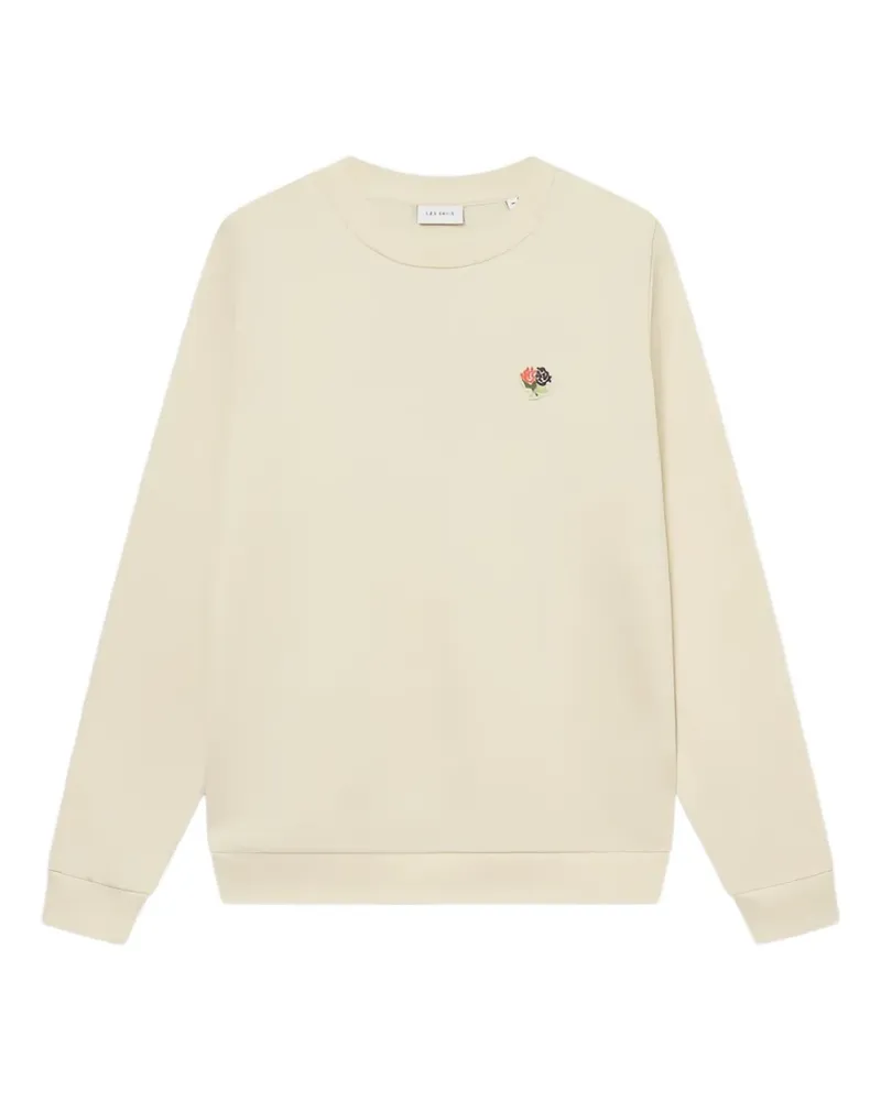 LES DEUX Sweatshirt mit Blumenstickerei - Weiß Weiß