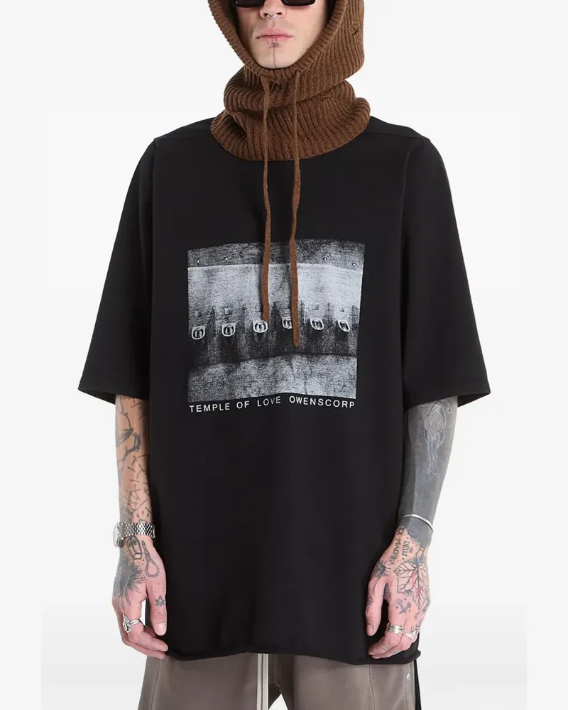 DRKSHDW by Rick Owens Jumbo SS T-Shirt - Braun Braun