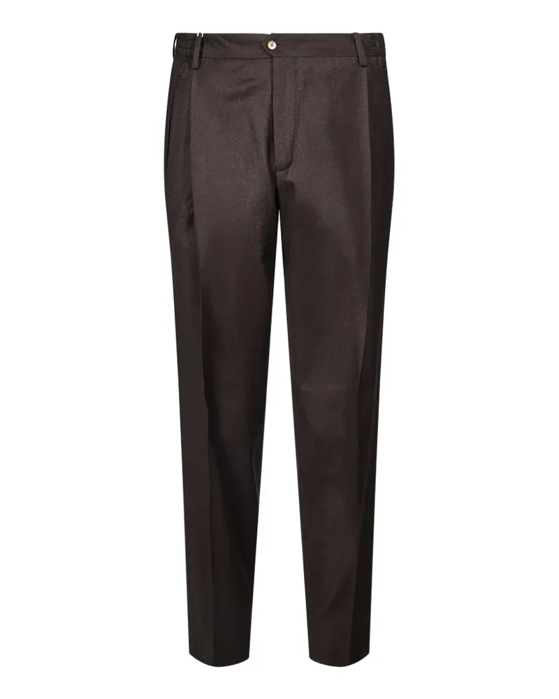 Briglia 1949 Manhattan Tapered-Hose mit Falten - Braun Braun