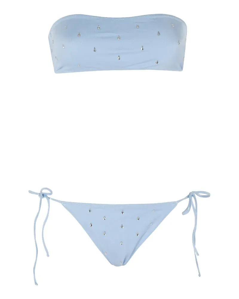 MC2 Saint Barth Glimmer rhinestone-embellished bikini - Blau Blau