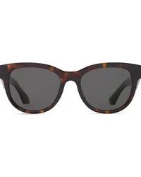 Burberry Sonnenbrille mit eckigem Gestell Braun