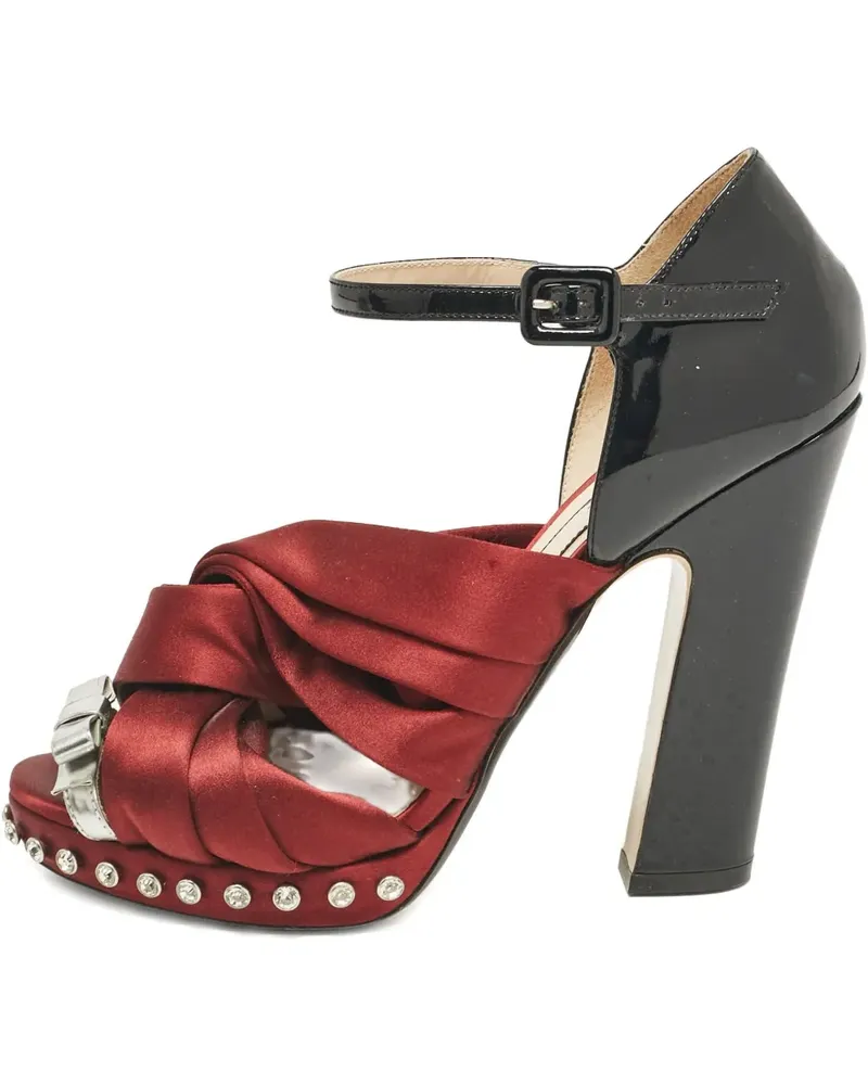 N° 21 Pre-owned Sandalen mit Knoten 120mm - Rot Rot