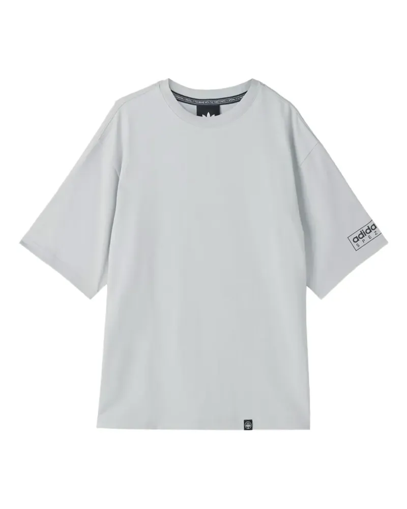 adidas Mod Spzl T-Shirt mit Logo-Print - Grau Grau