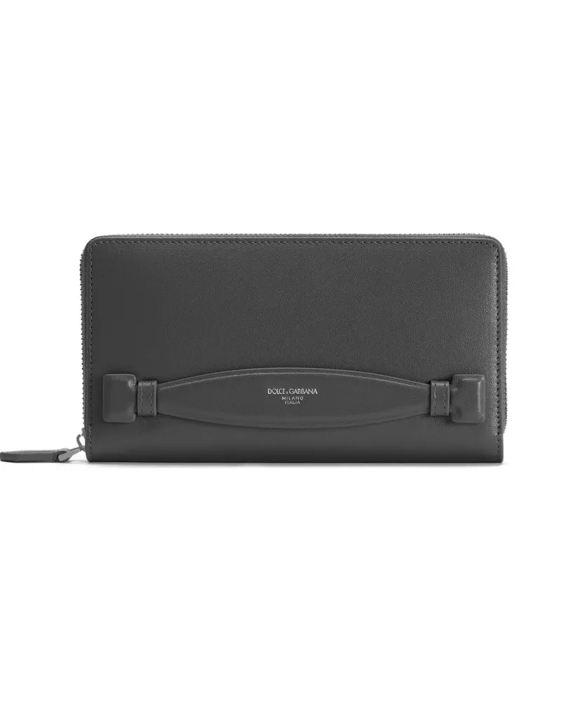 Dolce & Gabbana Portemonnaie mit Logo-Print - Grau Grau