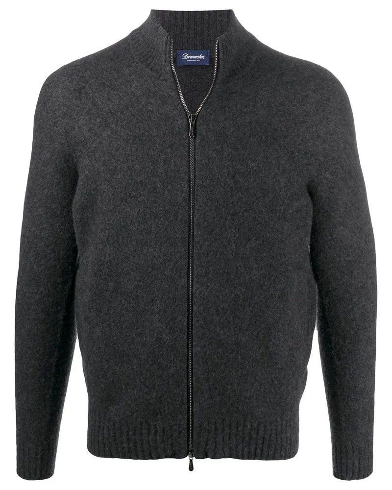Drumohr  Cardigan mit Reißverschluss - Grau Grau