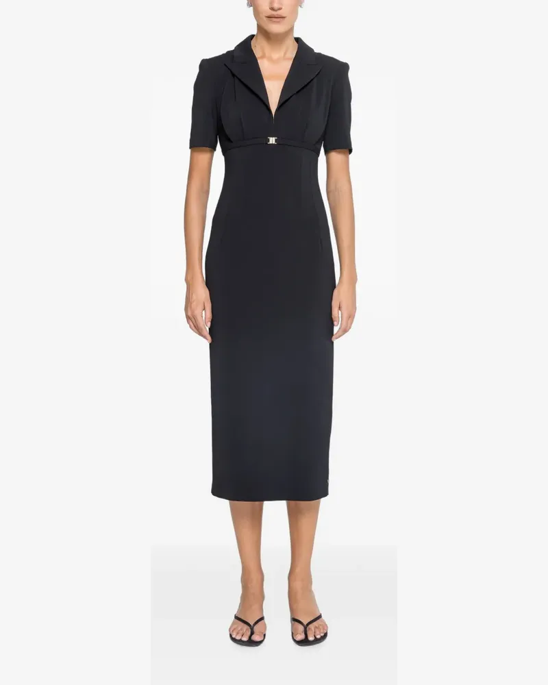 NISSA Schmales Midikleid - Schwarz Schwarz