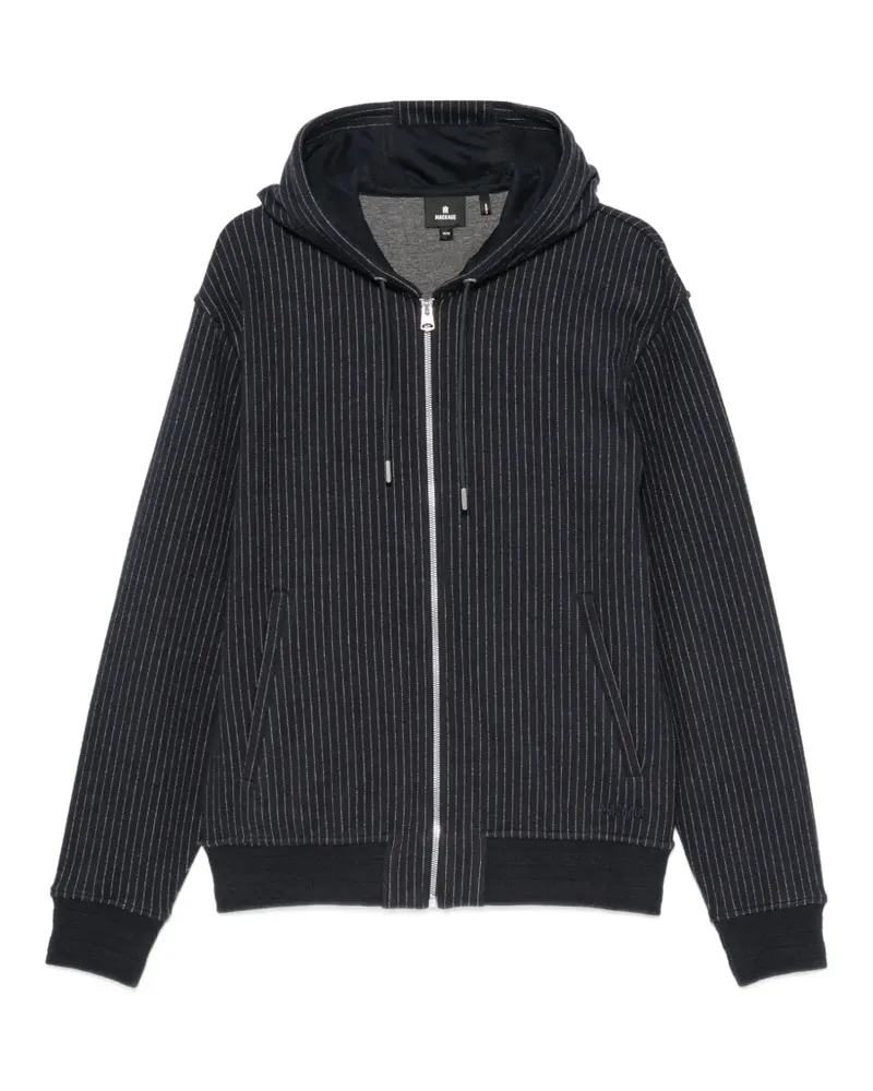 Mackage pinstriped zip-up hoodie - Blau Blau