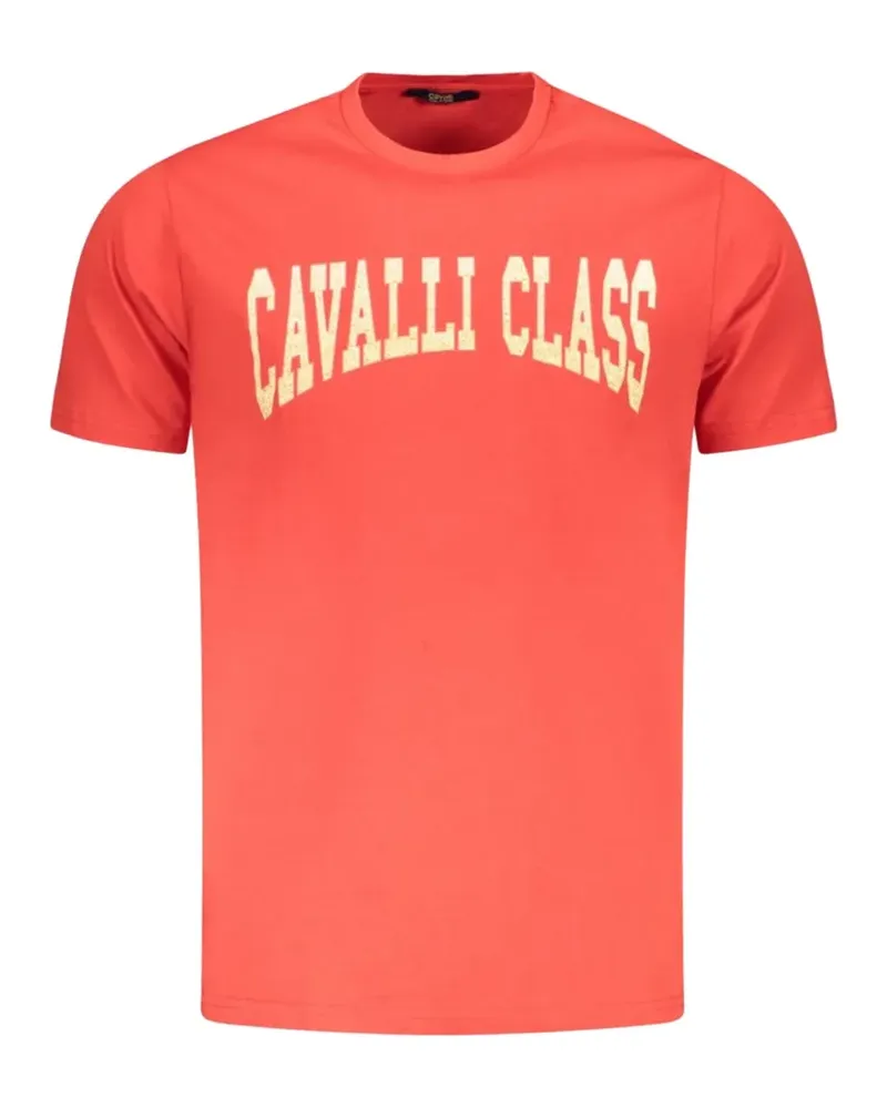 Roberto Cavalli T-Shirt mit Logo-Print - Rot Rot