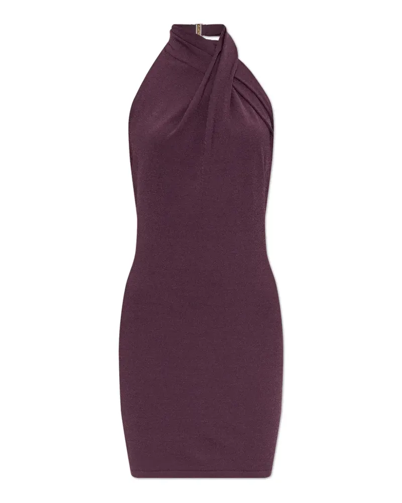 Balmain Rückenfreies Kleid aus fließendem Jersey - Violett Violett