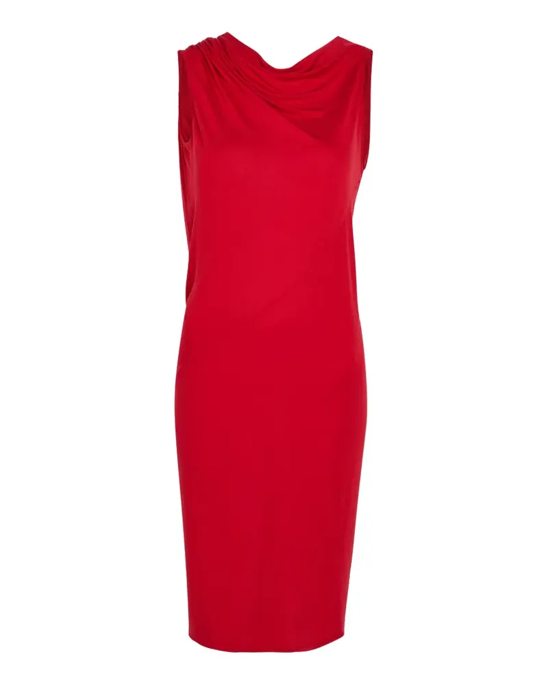 Rick Owens Lilies draped sleeveless dress - Rot Rot