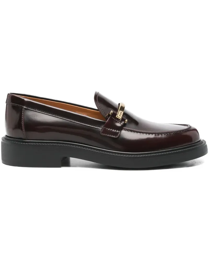 TOD'S Loafer im Metallic-Look - Rot Rot