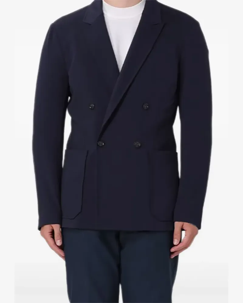 Paolo Pecora Milano Doppelreihiges Sakko - Blau Blau