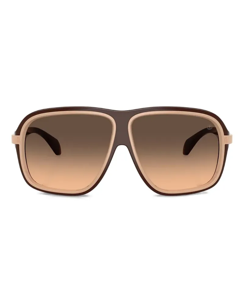 Moncler Zweifarbige Pilotenbrille - Braun Braun