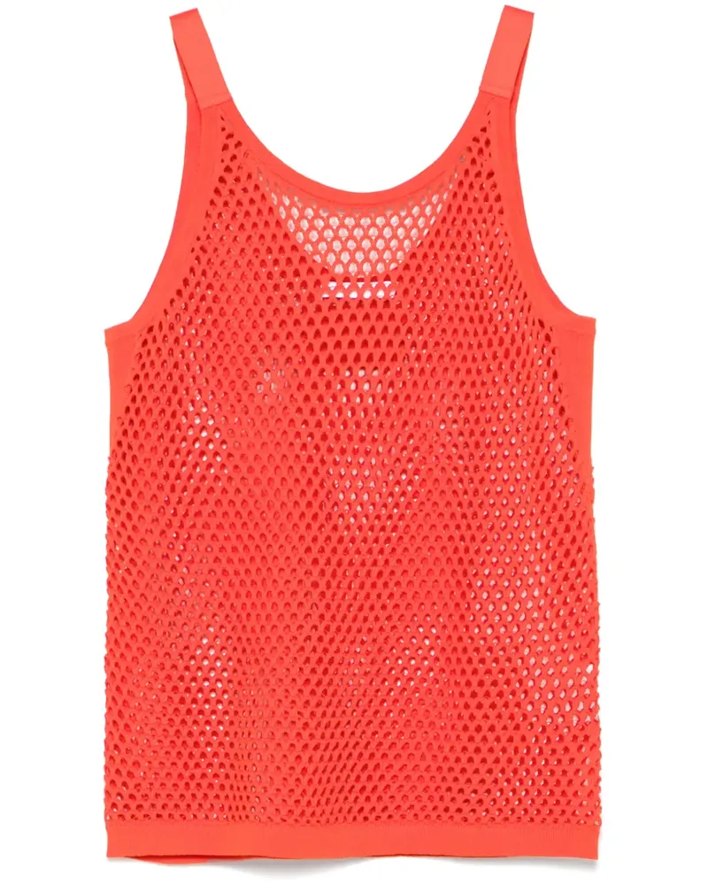 Helmut Lang Tanktop mit U-Ausschnitt - Orange Orange