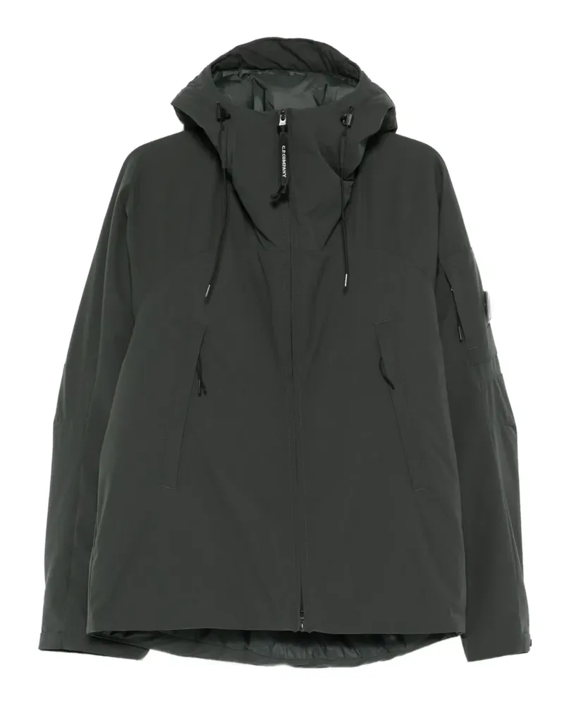 C.P. Company Wattierte Jacke mit Kapuzenkragen - Grün Grün