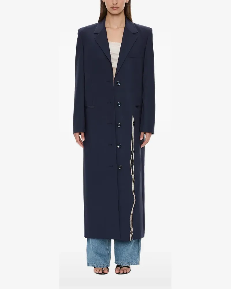 Christopher Esber Torrent tailored single-breasted coat - Blau Blau