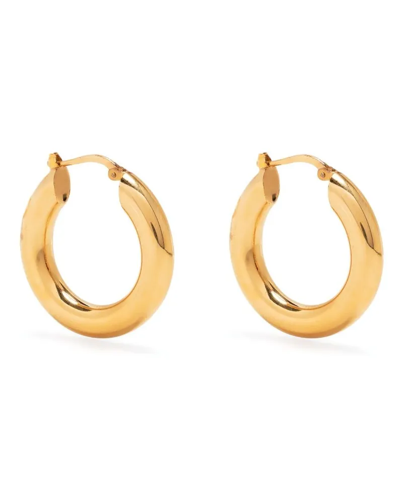 Jil Sander Mittelgroße Creolen - Gold Gold