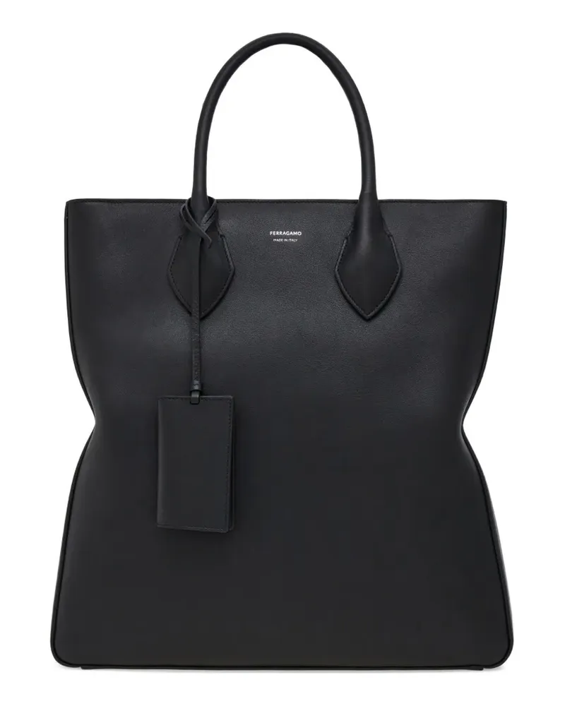Ferragamo Mittelgroße North-South Tote Bag - Schwarz Schwarz