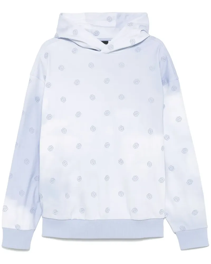 HUGO BOSS Hoodie mit Double B-Monogramm - Blau Blau