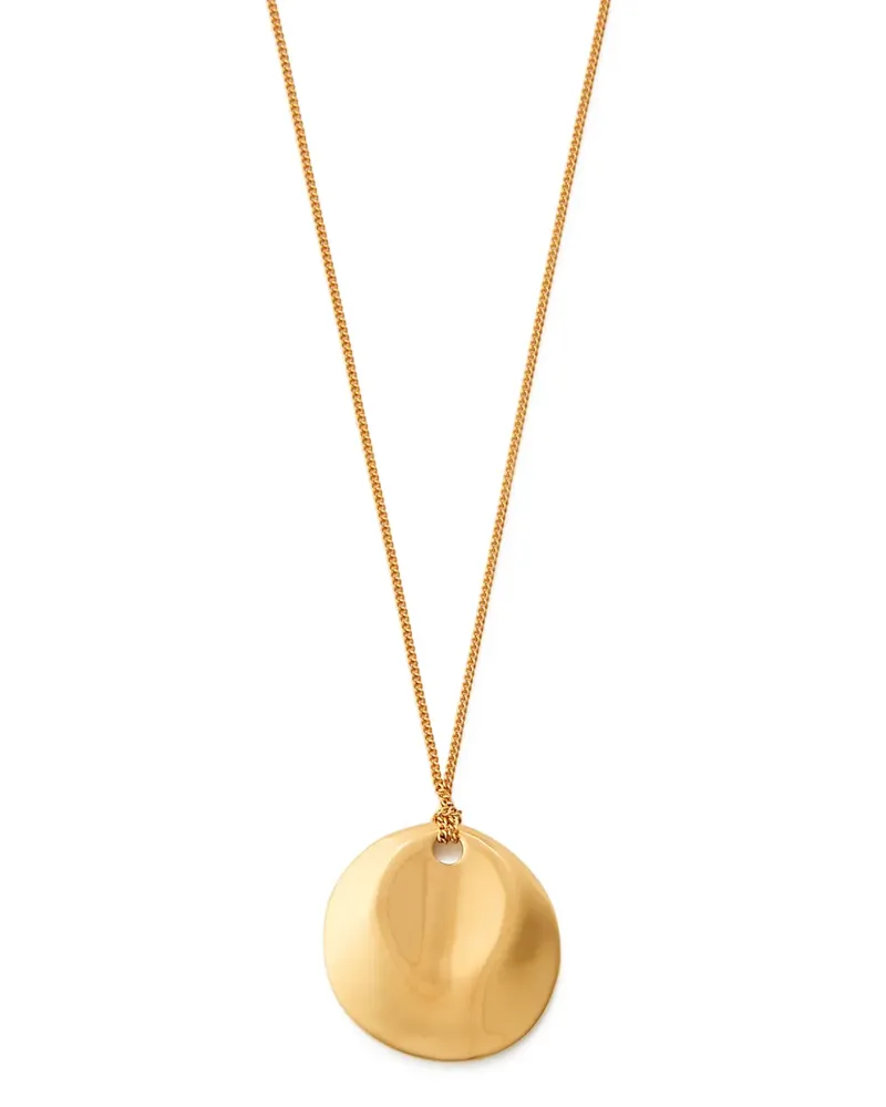 Nina Ricci dented-medallion necklace - Gold Gold
