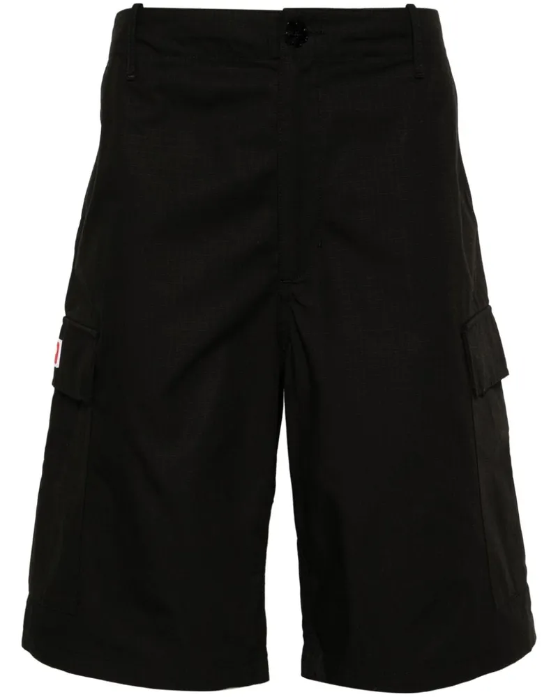 Kenzo Cargo-Shorts aus Ripstop - Schwarz Schwarz