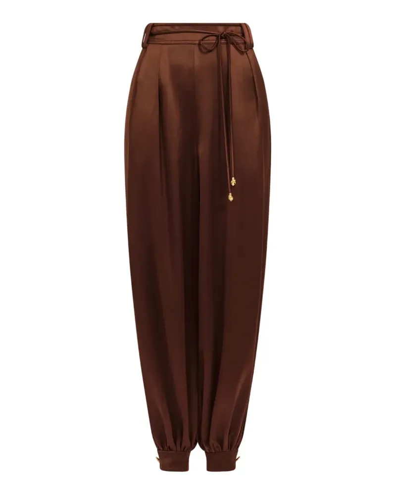 Aje. Siren Hose mit Falten - Braun Braun