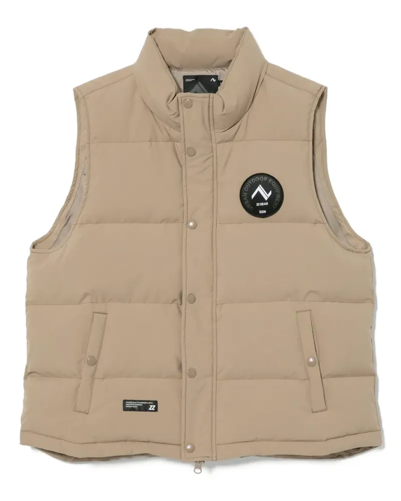 Izzue Weste mit Logo-Patch - Nude Nude