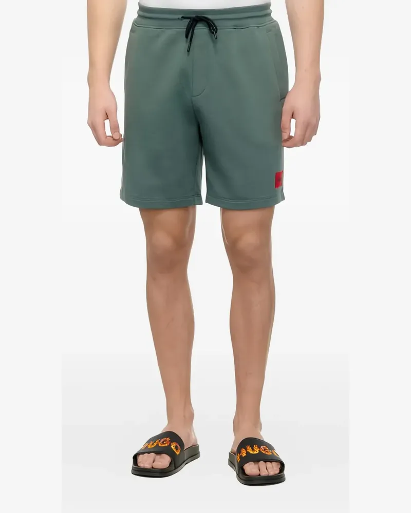 HUGO BOSS Jersey-Shorts mit Kordelzug - Grün Grün