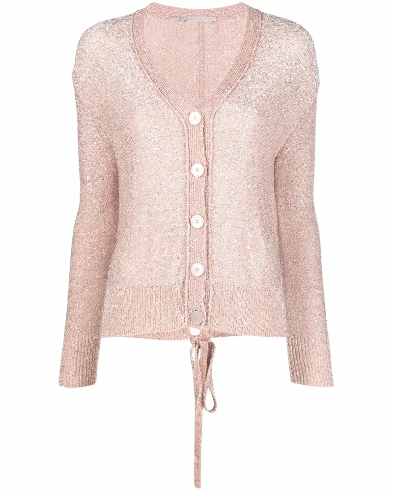 Stella McCartney Cardigan mit Pailletten - Rosa Rosa