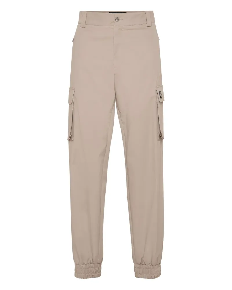 Philipp Plein Hose mit Logo-Schild - Nude Nude