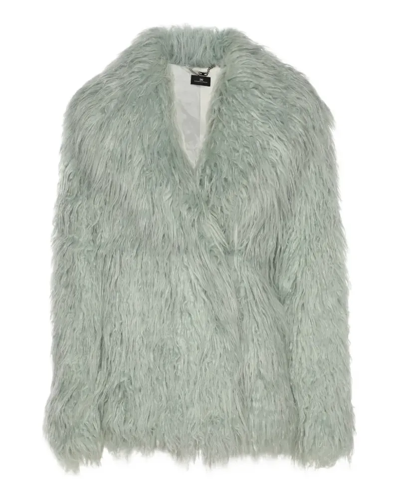 Elisabetta Franchi Jacke aus Faux Fur - Grün Grün