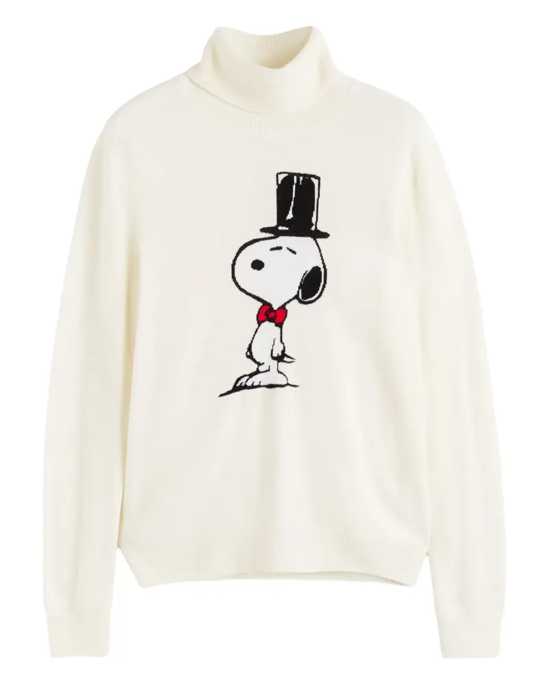 Chinti & Parker Top Hat Snoopy sweater - Nude Nude