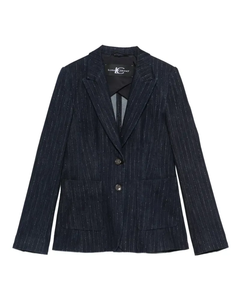 Luisa Cerano Sakko mit Nadelstreifen - Blau Blau