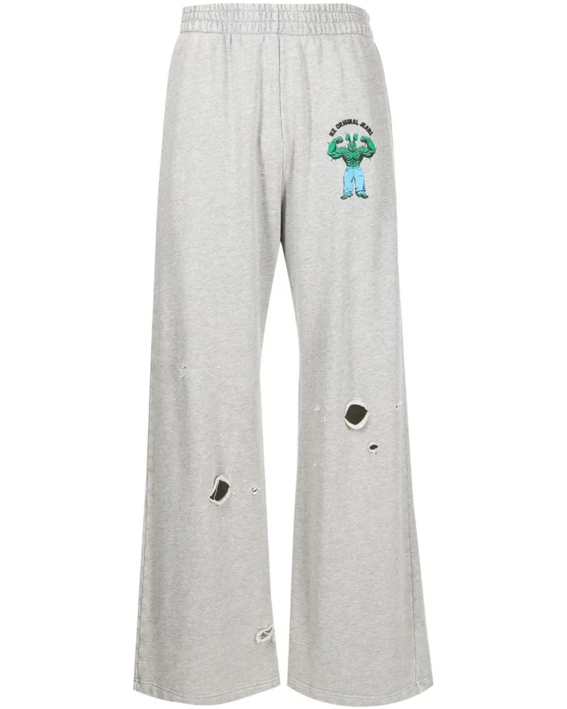 Natasha Zinko Jogginghose mit Logo-Print - Grau Grau