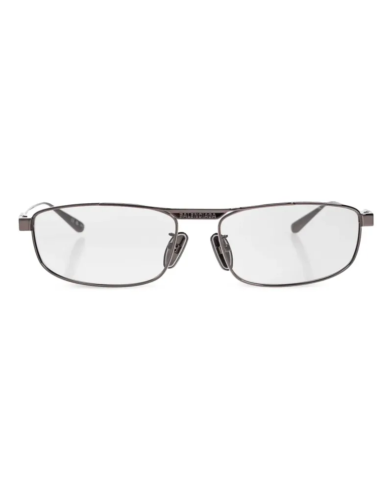 Balenciaga Tag 3.0 Sonnenbrille mit eckigem Gestell - Silber Silber