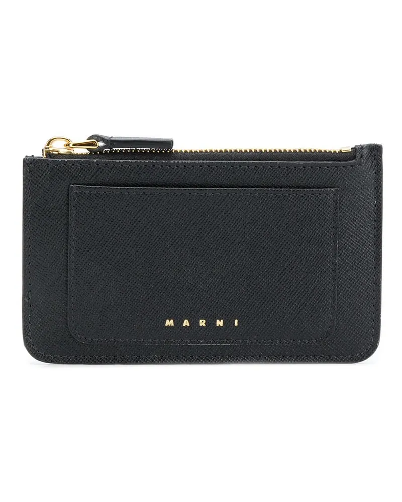 Marni Kartenetui mit Logo-Print - Schwarz Schwarz