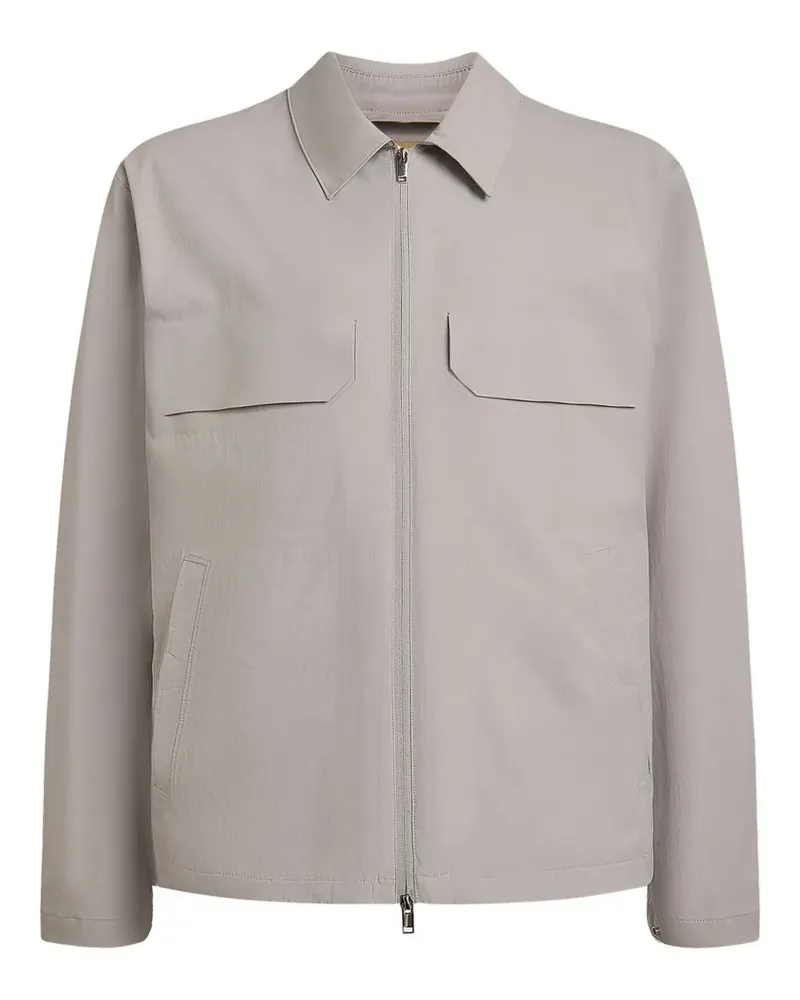 12 STOREEZ Bomberjacke aus Tech-Shell - Grau Grau