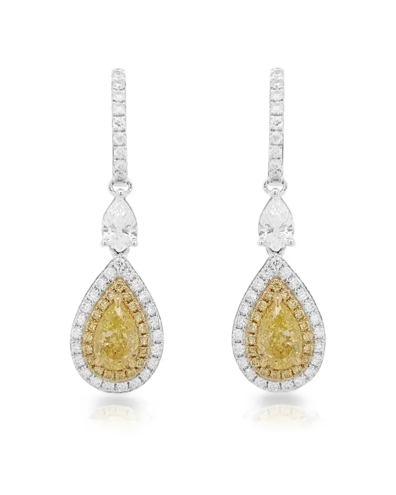 HYT Jewelry Perlenohrringe mit Diamanten - Silber Silber