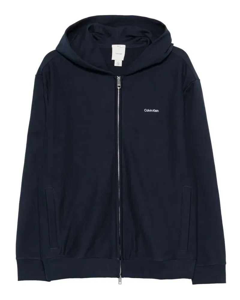 Calvin Klein Kapuzenjacke mit Logo-Print - Blau Blau