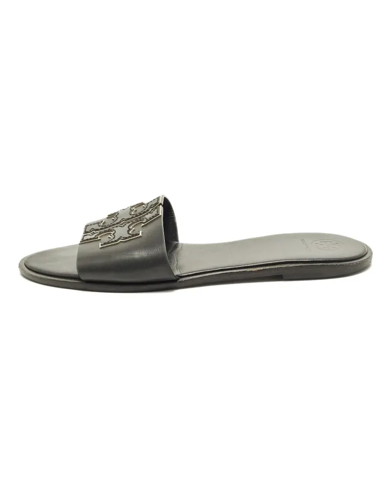 Tory Burch TT Pantoletten - Schwarz Schwarz