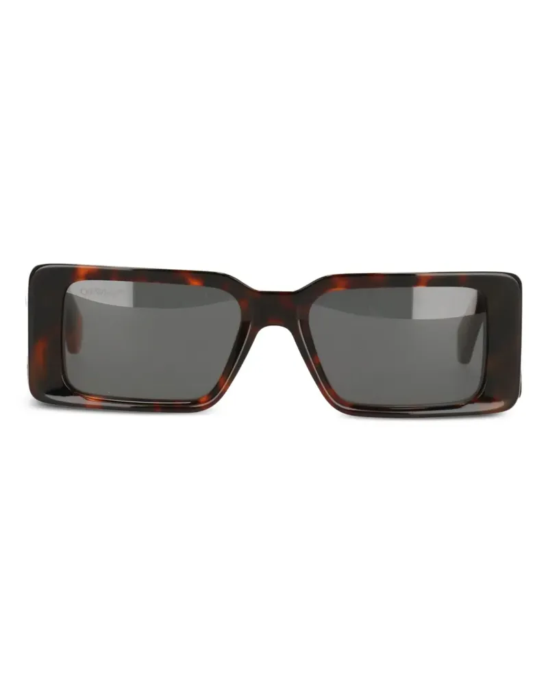 OFF-WHITE Havana Sonnenbrille mit eckigem Gestell - Braun Braun