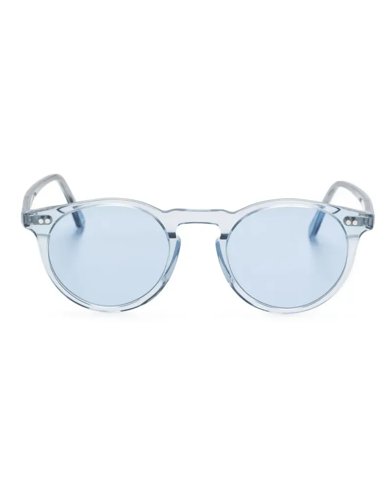 Eleventy Sonnenbrille mit rundem Gestell - Blau Blau