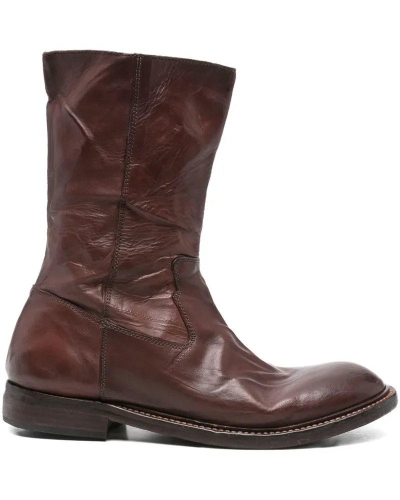 Moma Stiefel mit Reißverschluss - Braun Braun