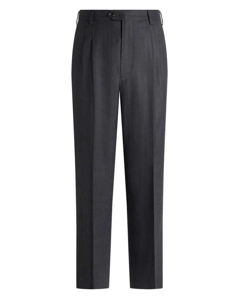 Etro Jacquard-Hose - Grau Grau