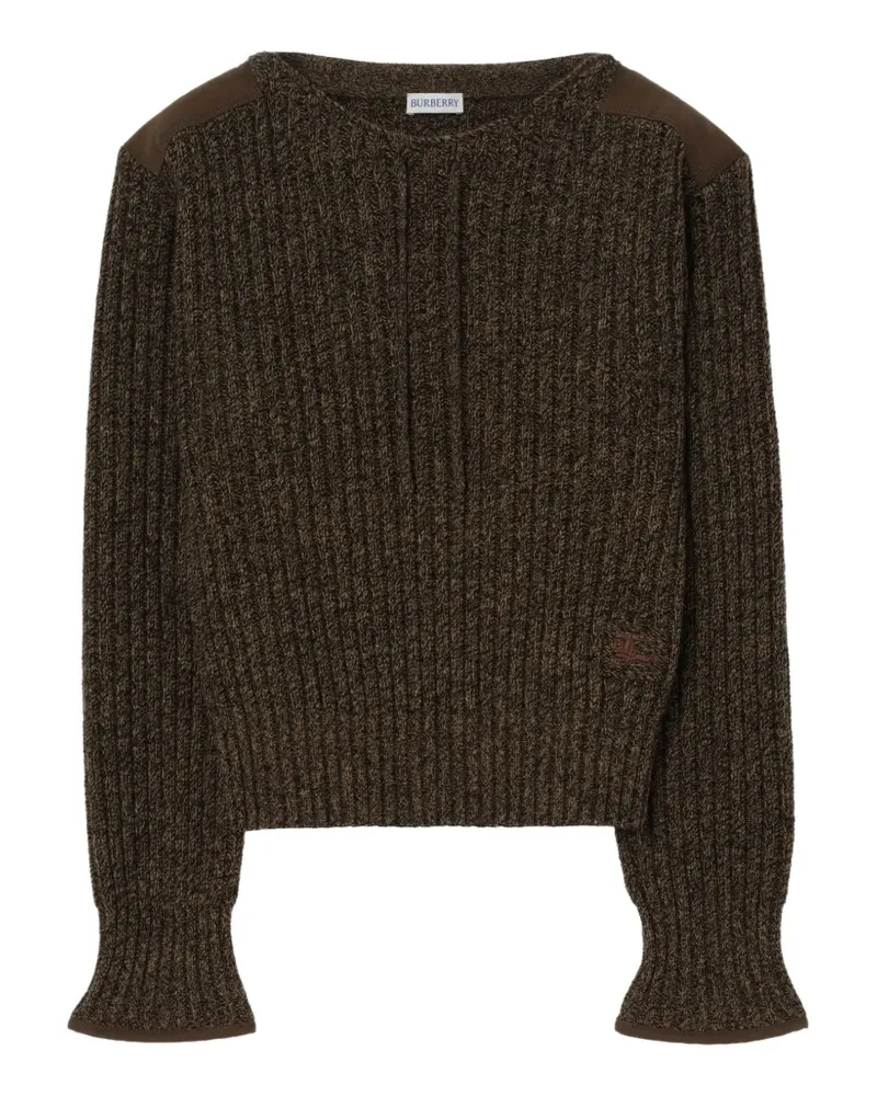 Burberry Pullover mit Schulter-Patch - Braun Braun