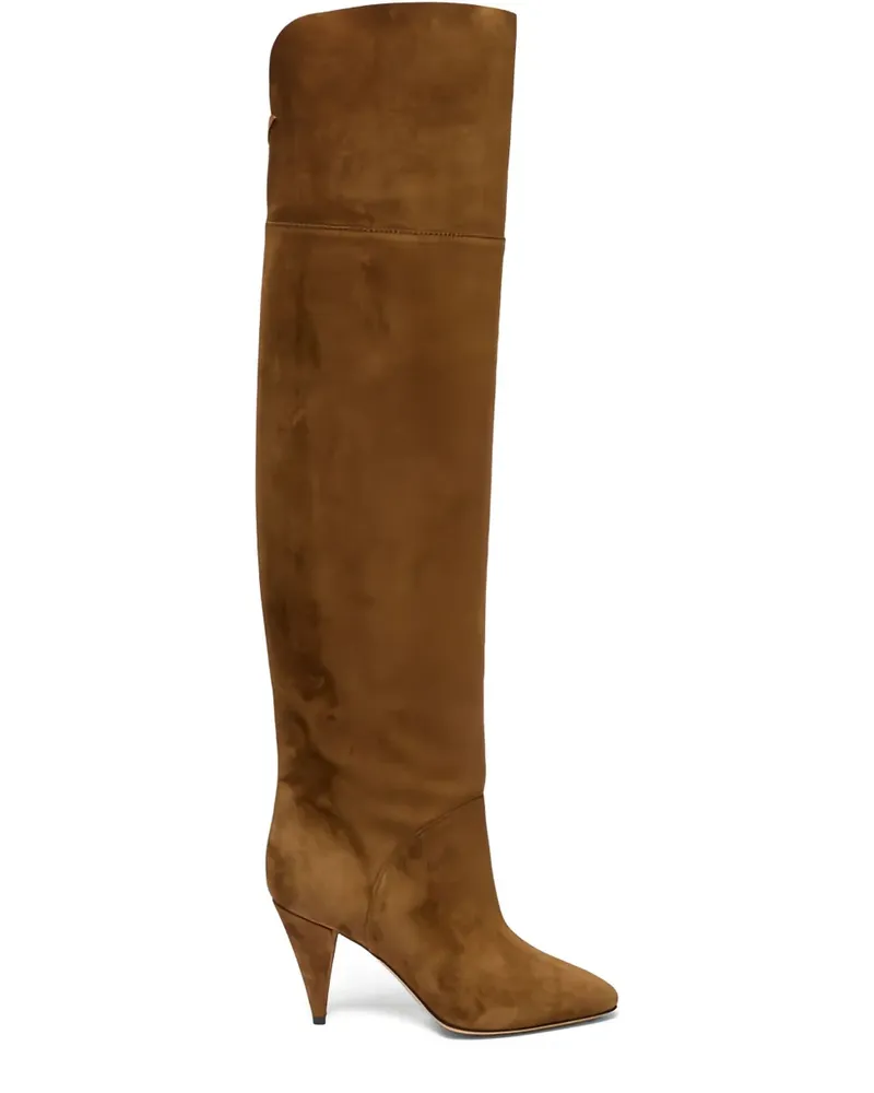 Casadei 120MM Stiefel mit hohem Absatz - Braun Braun