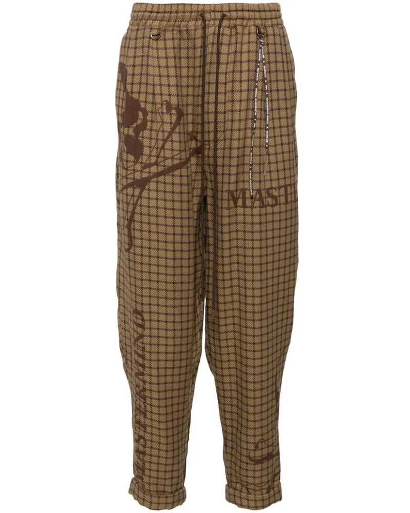 Mastermind World Karierte Hose - Braun Braun