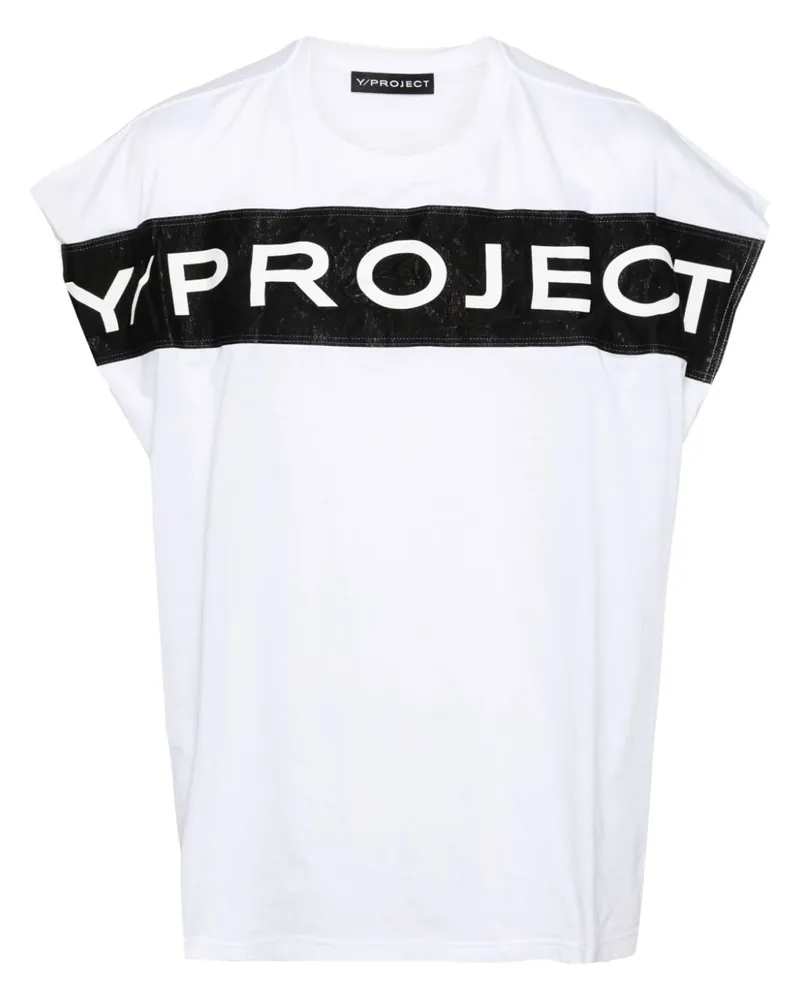 Y/PROJECT Tanktop mit Logo-Print Weiß