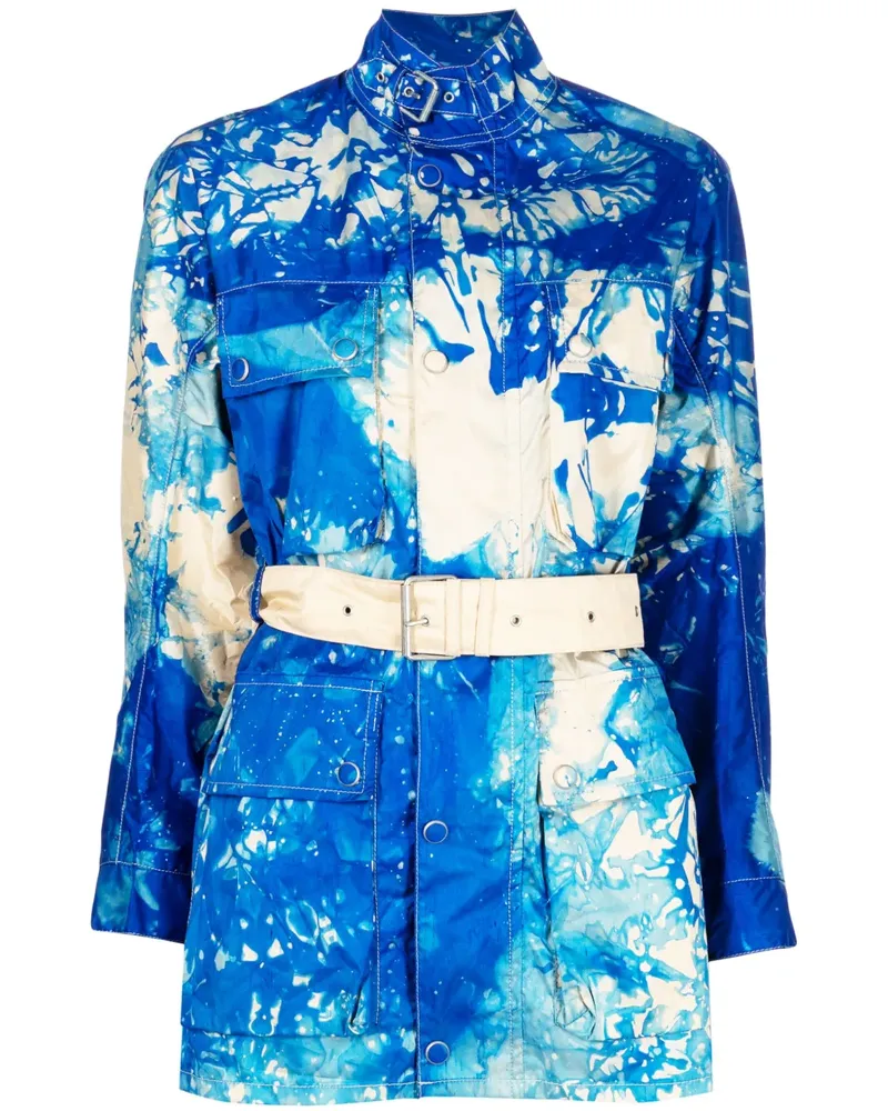 Stain Shade Jacke mit Batik-Print - Blau Blau