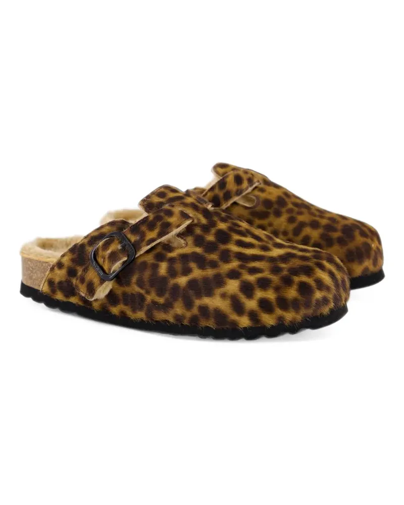 Scholl Fae New F leopard-print mules - Braun Braun